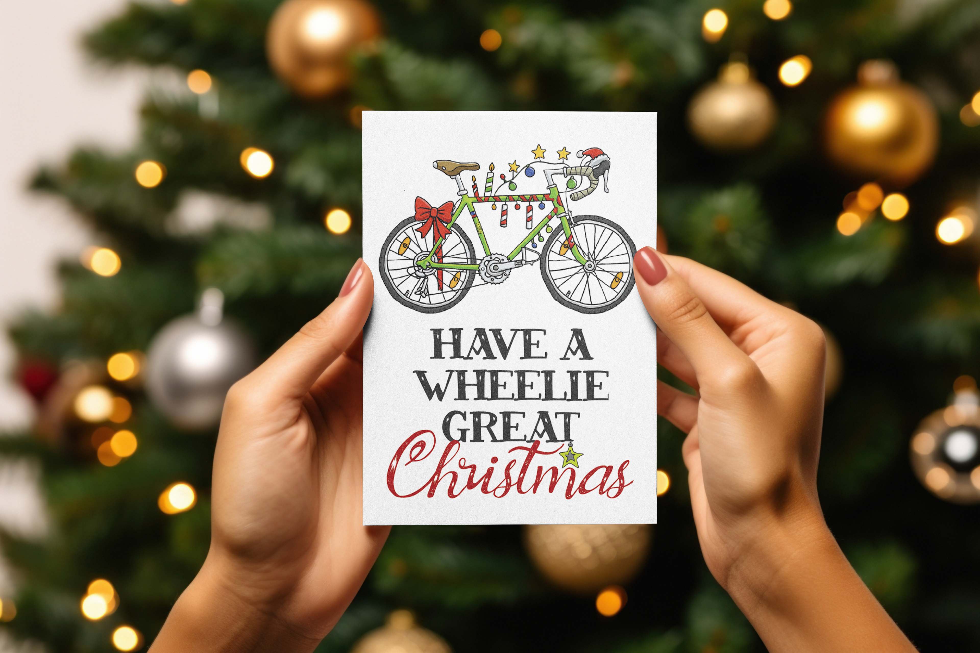 Have a Wheelie Great Christmas Card