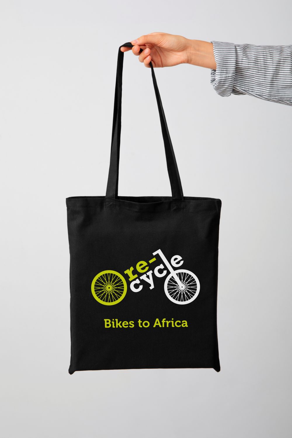 Black Eco Re-Cycle Tote Bag